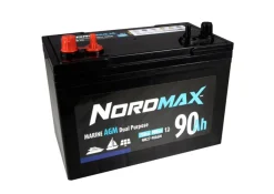 Nordmax Marin / Fritid AGM Start / Förbrukningsbatteri 12V 90Ah 750A