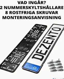 Nummerplåtshållare NoFrame Dezentofix