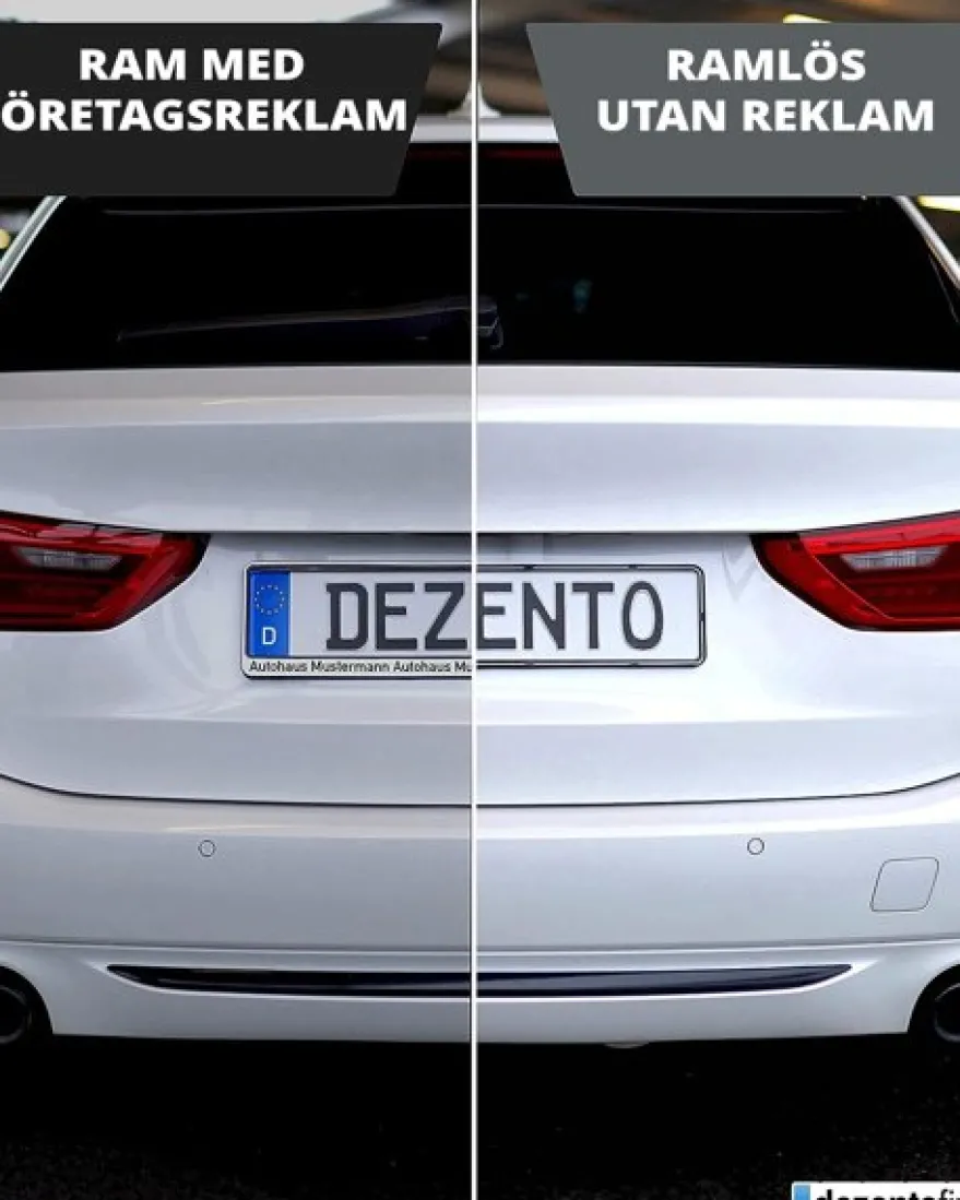 Nummerplåtshållare NoFrame Dezentofix
