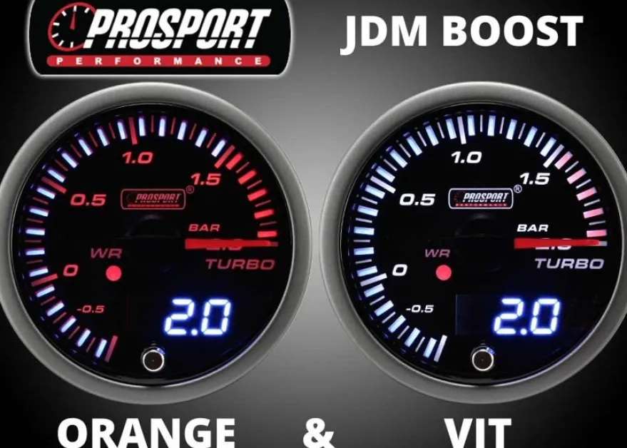 Prosport Mätare 52mm JDM-Serien Laddtryck / Boost