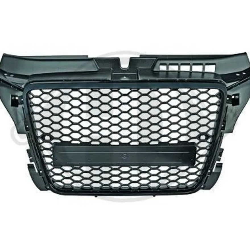 RS-Grill Blank-Svart Audi A3 8P 2008-2012 PDC