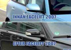 Sidospegelglas Vänster Volvo C70 II, S40, V50