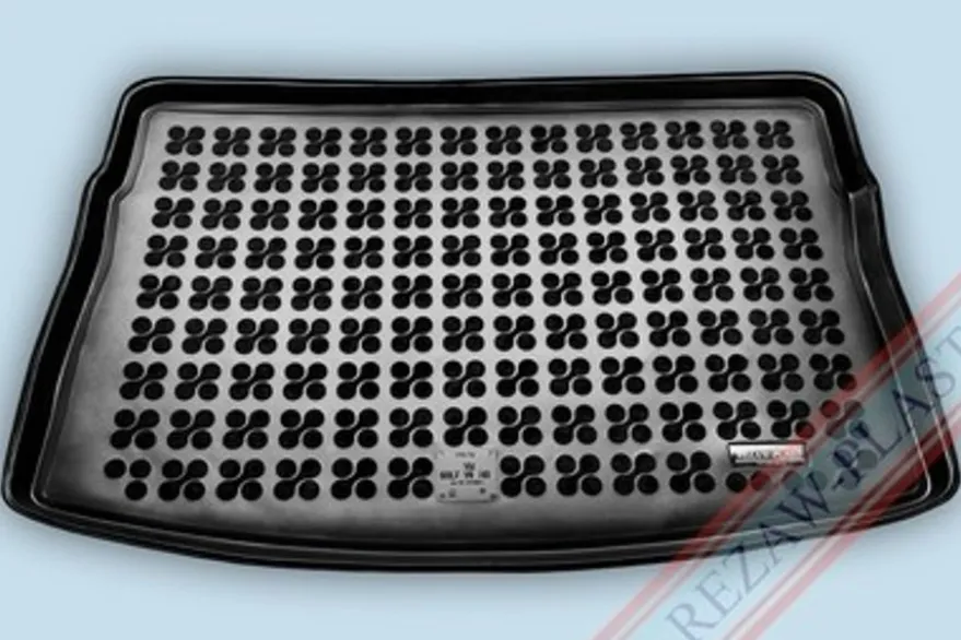 Skålad Mjuk Bagagerumsmatta Svart VW Golf VII Hatchback