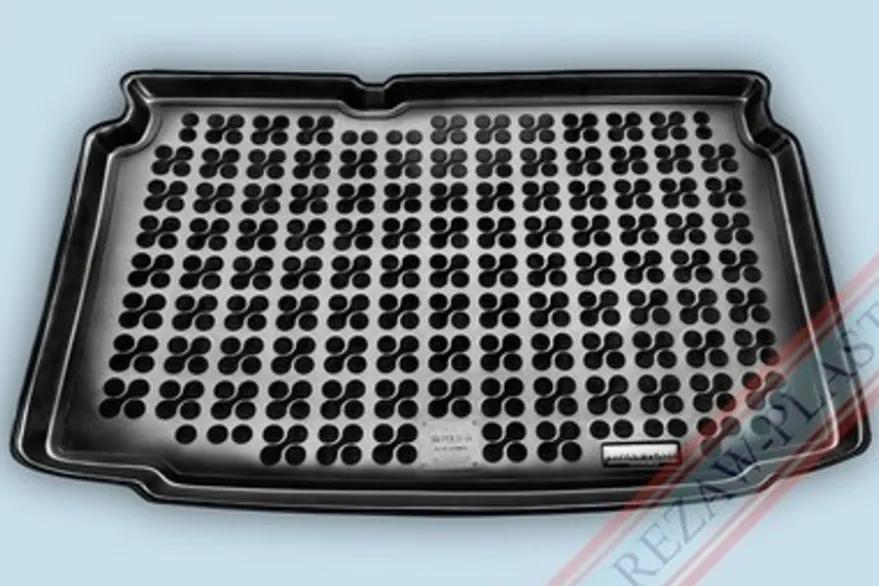 Skålad Mjuk Bagagerumsmatta Svart VW Polo V Hatchback