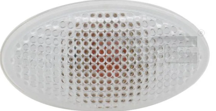 Skärmblinkers/Sidoblinkers Vit Mini