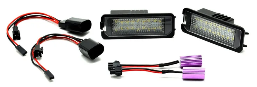 Skyltbelysning LED VW Golf 4, 5, 6, 7, Passat 3C mm