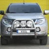Stor 76mm frontbåge Svart - Mitsubishi L200 2015-2019