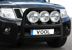 Stor 76mm frontbåge Svart - Nissan Navara D40 (King Cab) 2010-2015