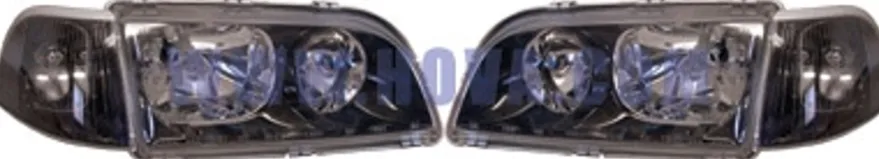 Strålkastare Black Rim Volvo S40, V40 Fas 1