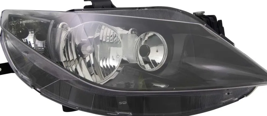 Strålkastare Vänster Svart Svart Seat Ibiza (6J) 03.2008-03.2012