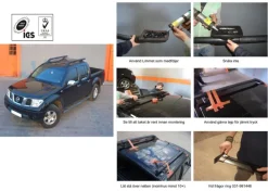 Takrails Black - Takrails med tvärbalkar - Isuzu D-MAX 2017-2020