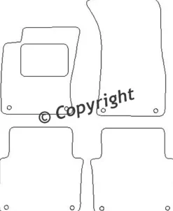 Textilmattor Audi A8 2002-2010