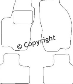Textilmattor H-line Alfa Romeo 156/156 Sportwagon
