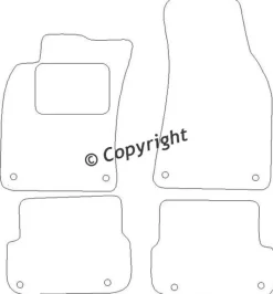 Textilmattor H-line Audi A6