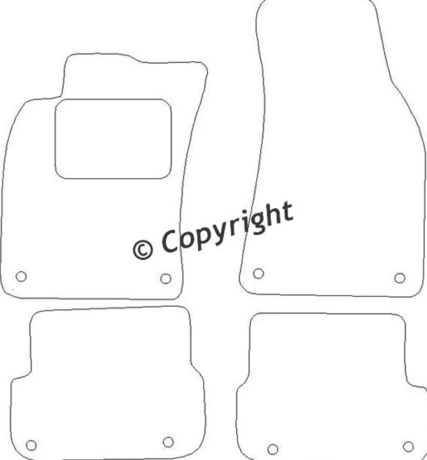 Textilmattor H-line Audi A6