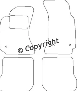 Textilmattor H-line Audi A4 B5/8D