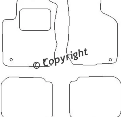 Textilmattor H-line Audi A3 8L