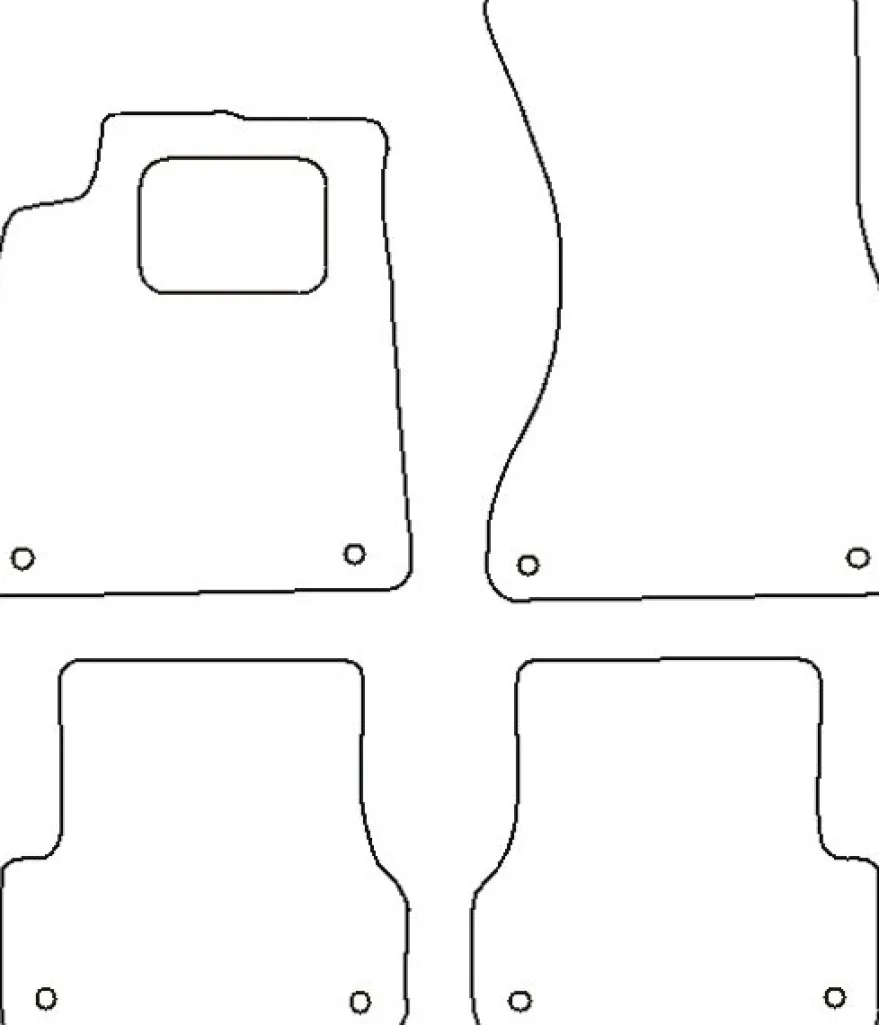 Textilmattor H-line Audi A7 Sportback