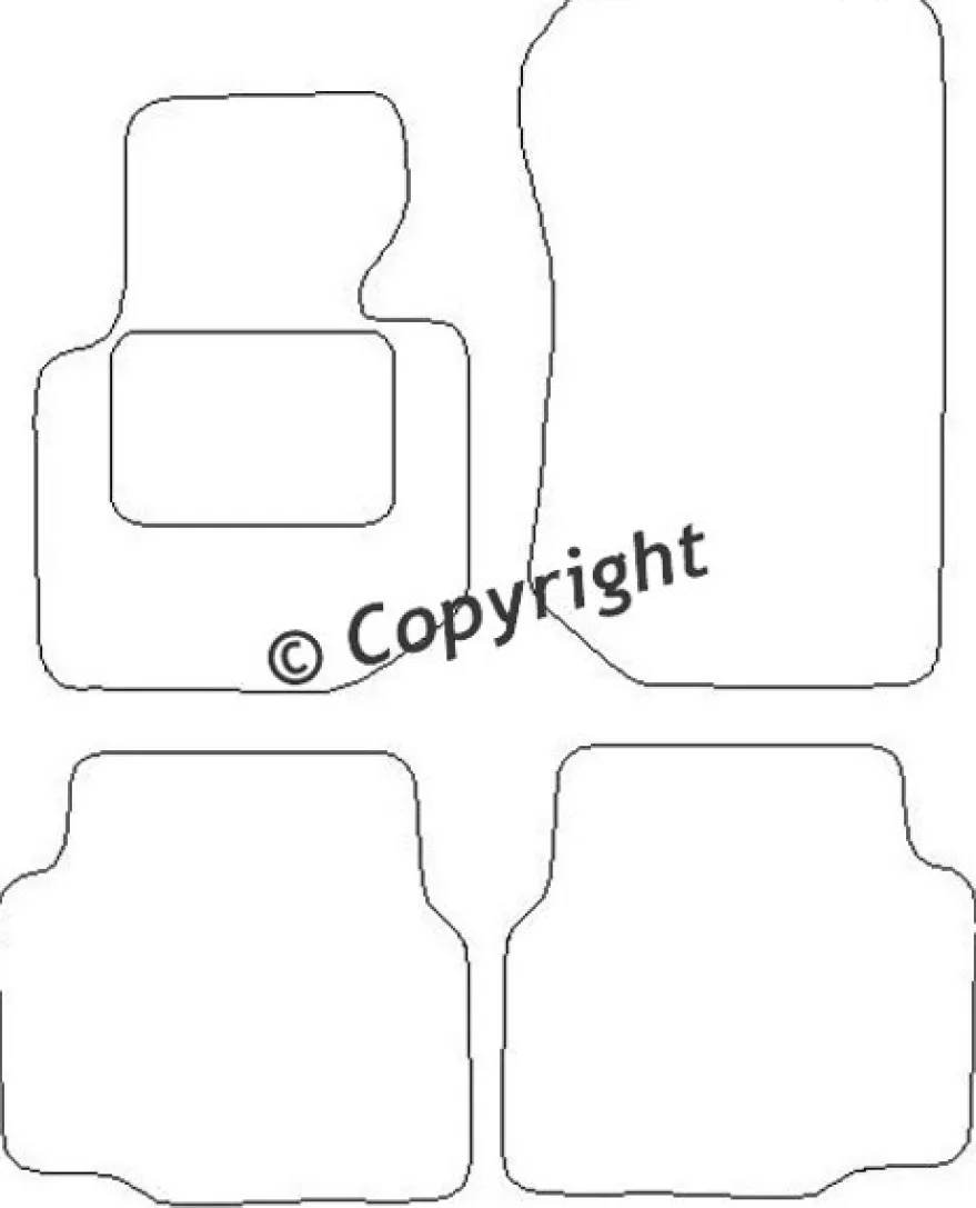 Textilmattor H-line BMW 3-Serien E36