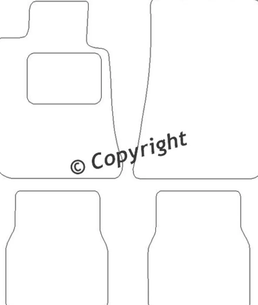 Textilmattor H-line BMW 3-Serien E30