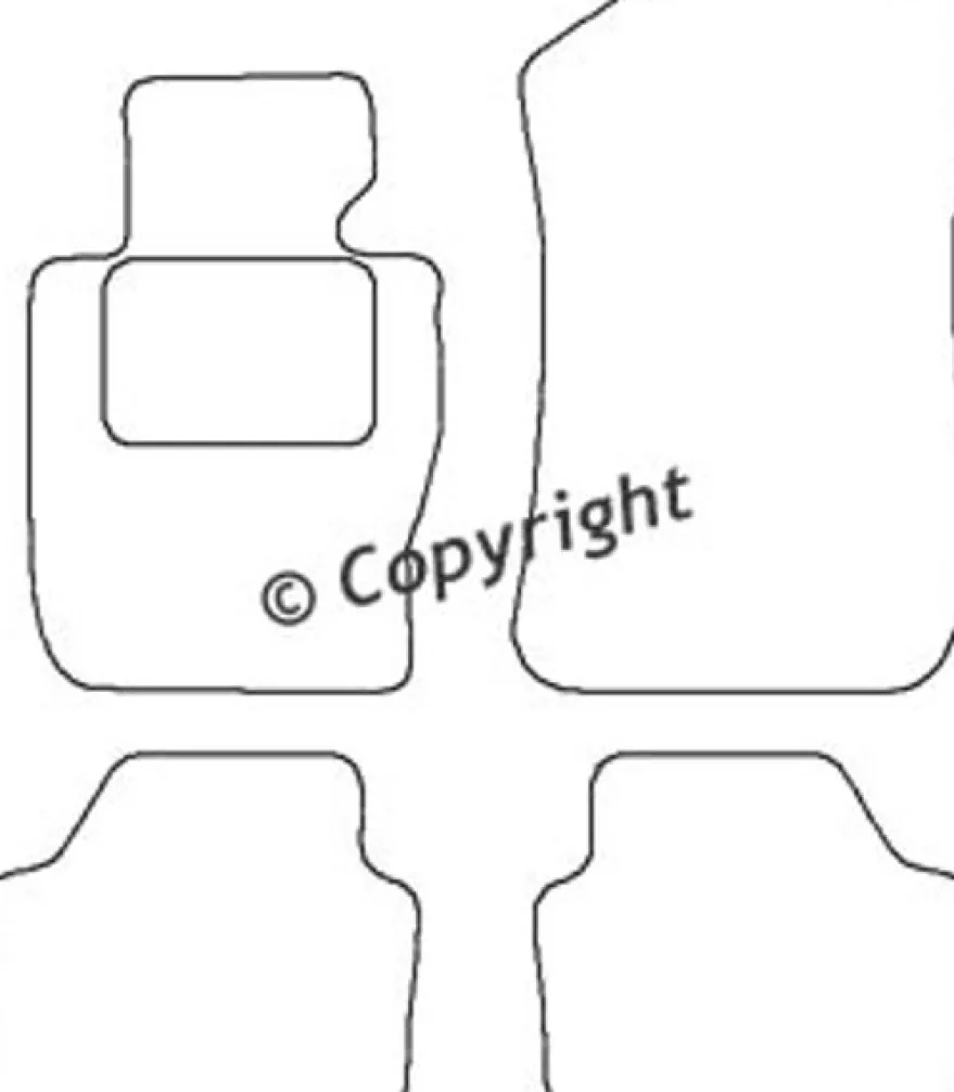 Textilmattor H-line BMW X1 E84 X-Drive