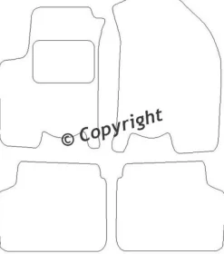 Textilmattor H-line Chevrolet Aveo