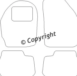Textilmattor H-line Chevrolet Matiz