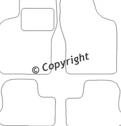 Textilmattor H-line Chevrolet Nexia