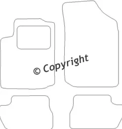 Textilmattor H-line Citroen C2