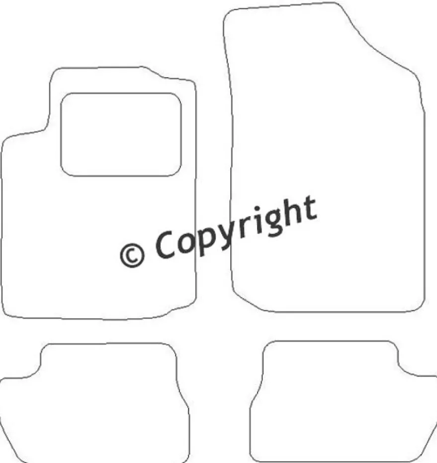 Textilmattor H-line Citroen C2