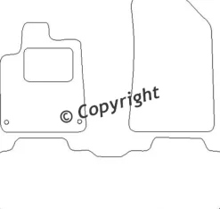Textilmattor H-line Citroen C5