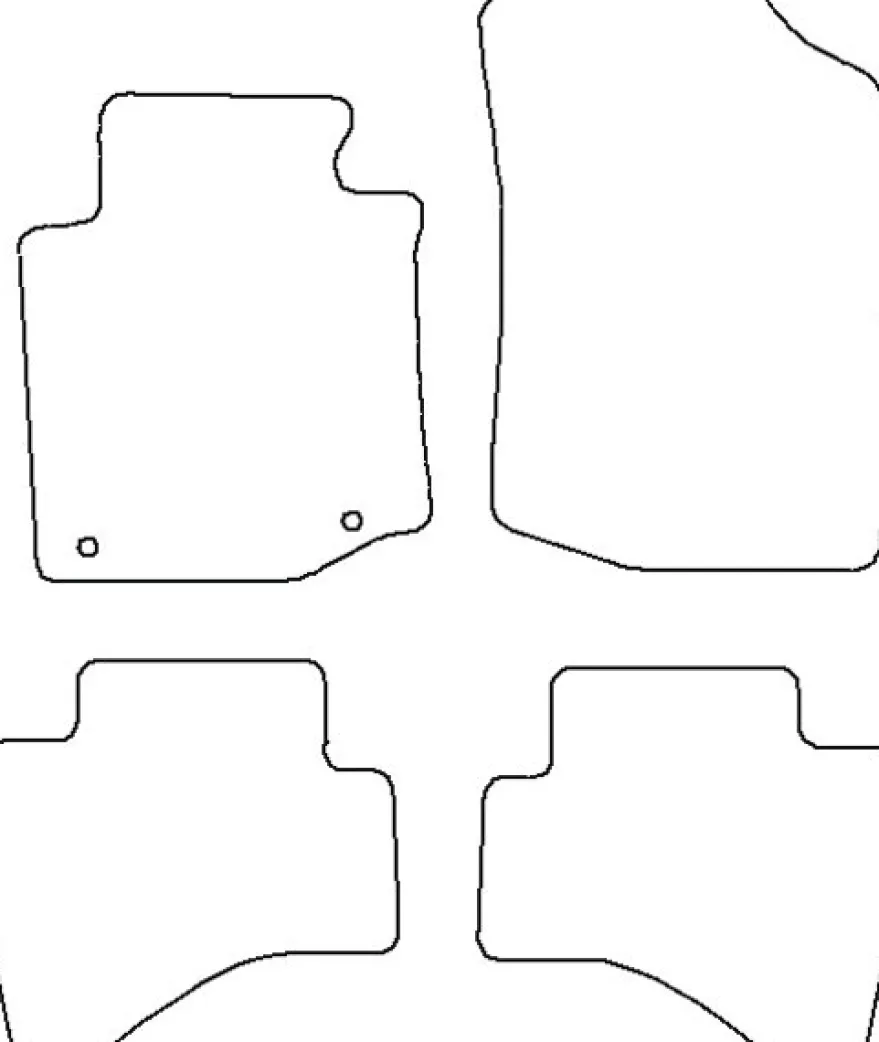 Textilmattor H-line Citroen C1