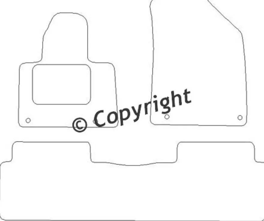 Textilmattor H-line Citroen C5 II