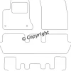 Textilmattor H-line Citroen C4 Picasso 7-sits