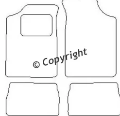 Textilmattor H-line Citroen Saxo