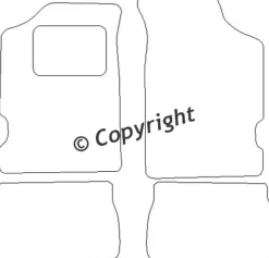 Textilmattor H-line Citroen Saxo