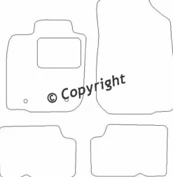 Textilmattor H-line Dacia Duster 2x4