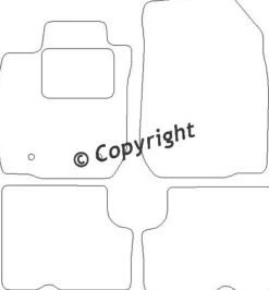 Textilmattor H-line Dacia Logan