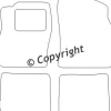 Textilmattor H-line Daihatsu Applausse
