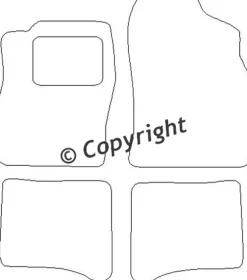 Textilmattor H-line Daihatsu Applausse