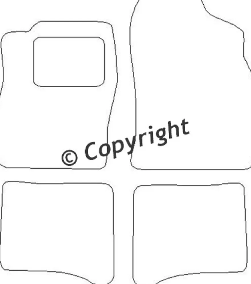 Textilmattor H-line Daihatsu Applausse