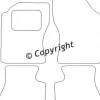 Textilmattor H-line Daihatsu Cuore 4