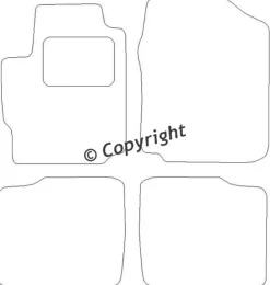 Textilmattor H-line Daihatsu Materia