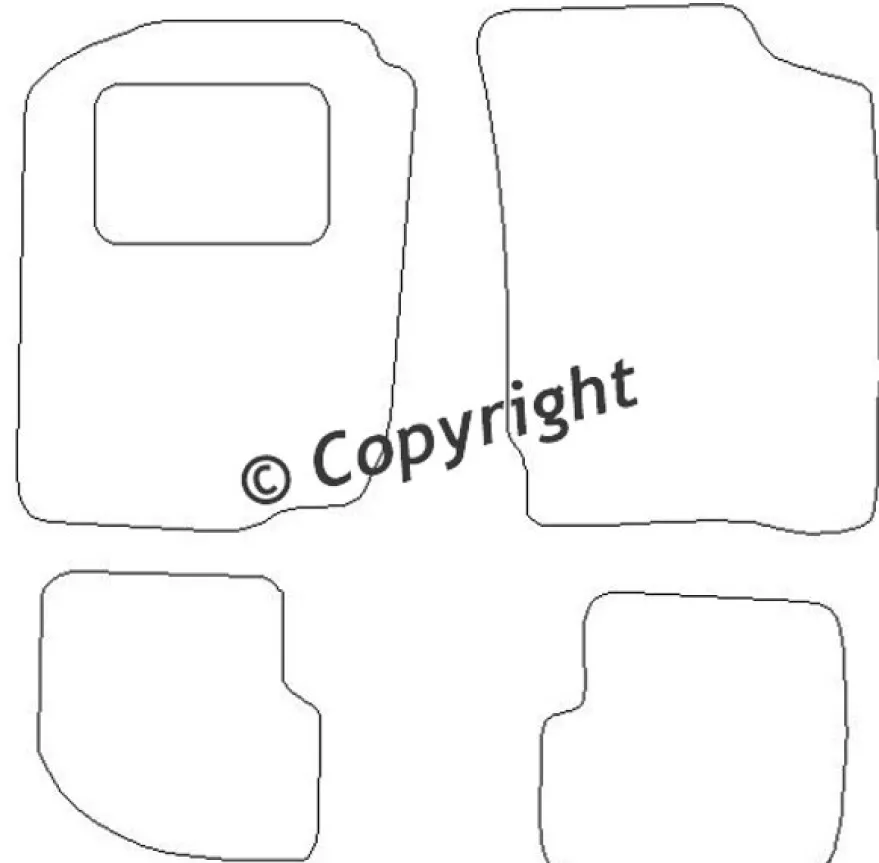 Textilmattor H-line Daihatsu Sirion I
