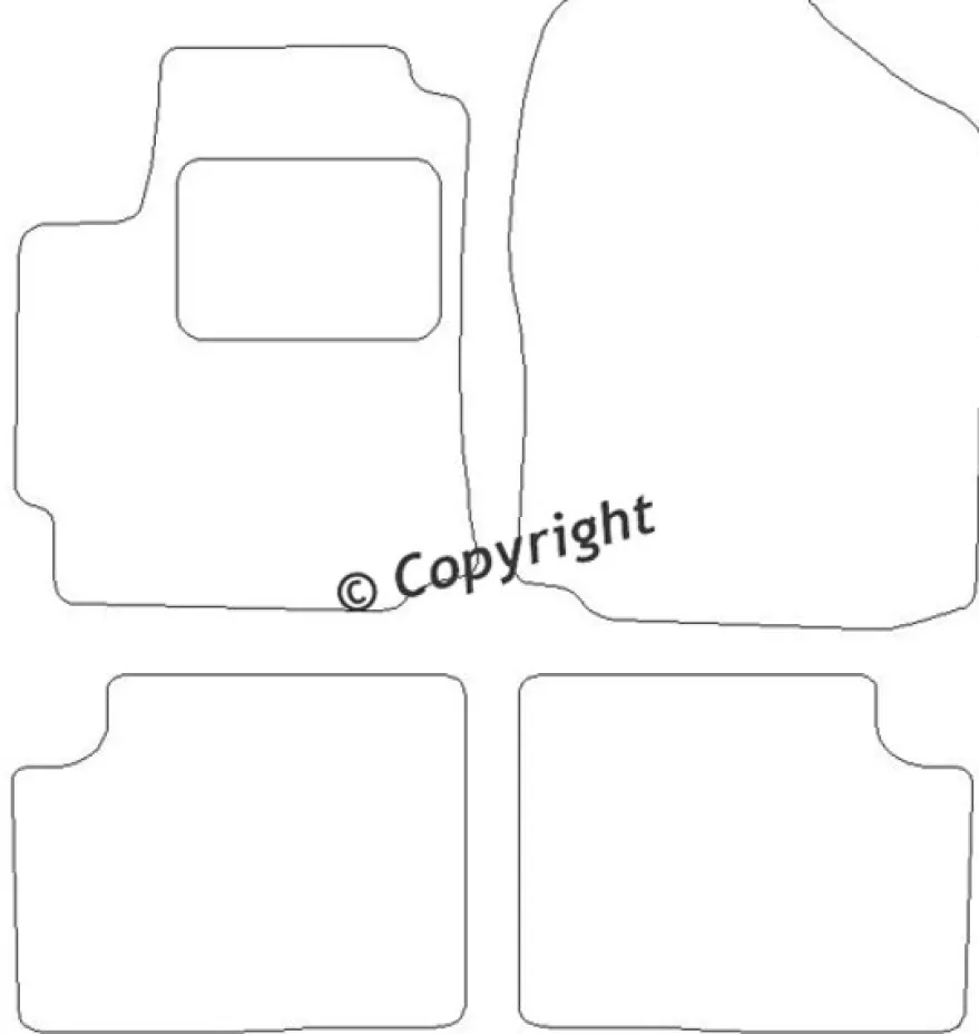 Textilmattor H-line Daihatsu Sirion II
