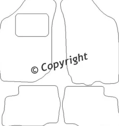 Textilmattor H-line Daihatsu YRV
