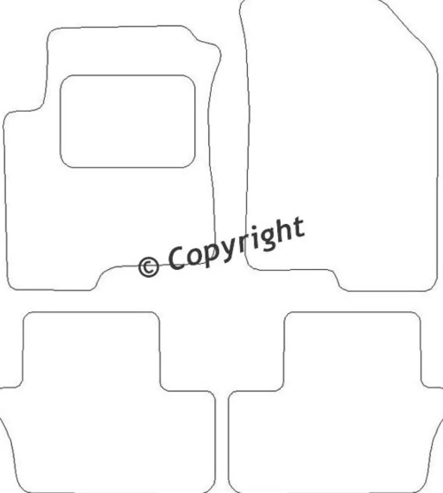 Textilmattor H-line Dodge Caliber