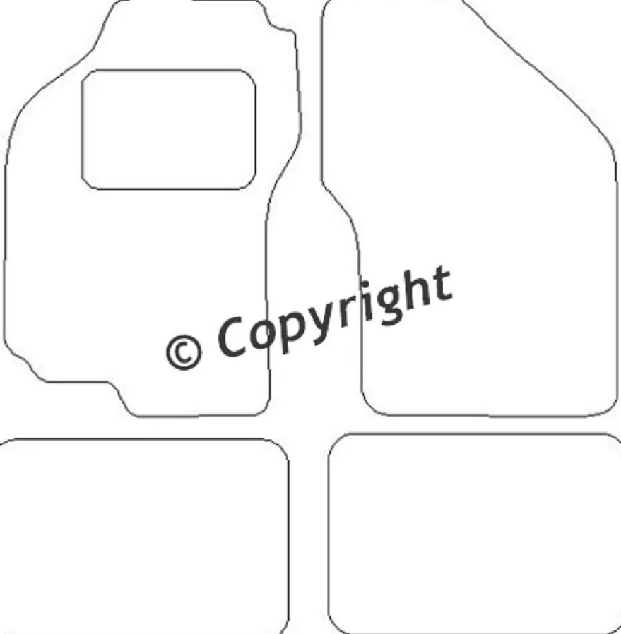 Textilmattor H-line Fiat Brava/Bravo/Marea