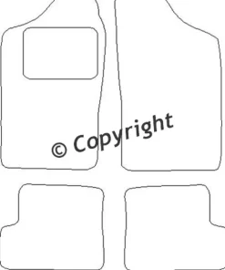 Textilmattor H-line Fiat Cinquencento