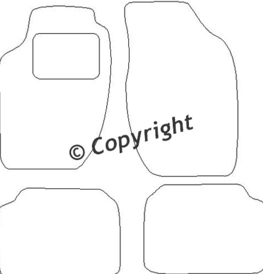 Textilmattor H-line Fiat Croma